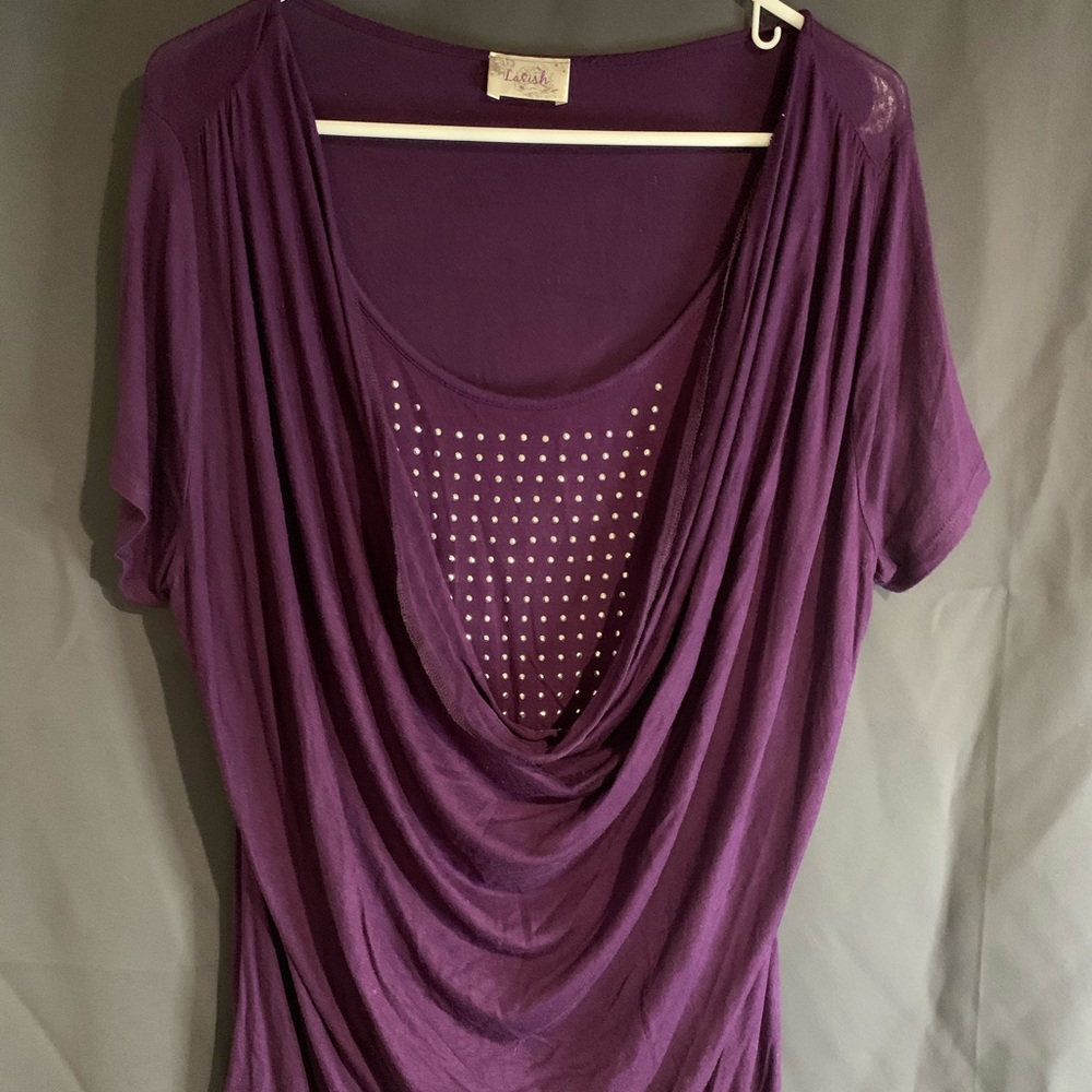Plum purple blouse